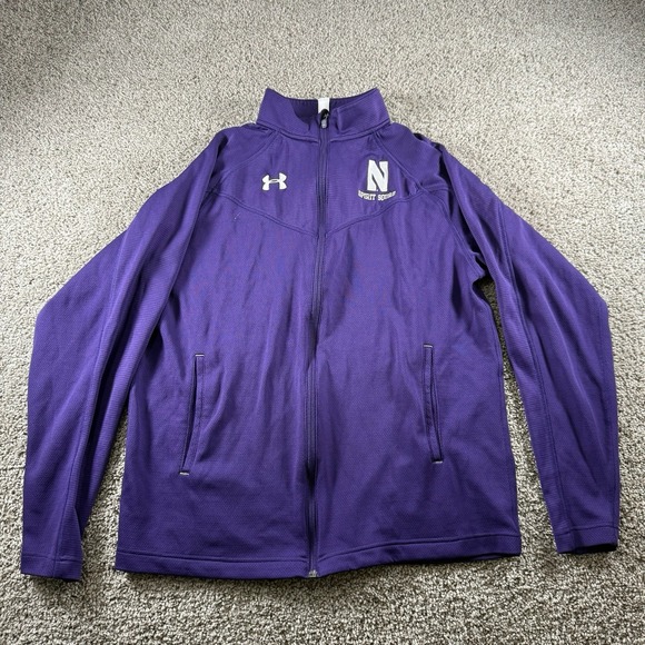 Under Armour Jackets & Blazers - Northwestern Wildcats Under Armour Spirit Squad Sweater Medium Full Zip Cheer‎